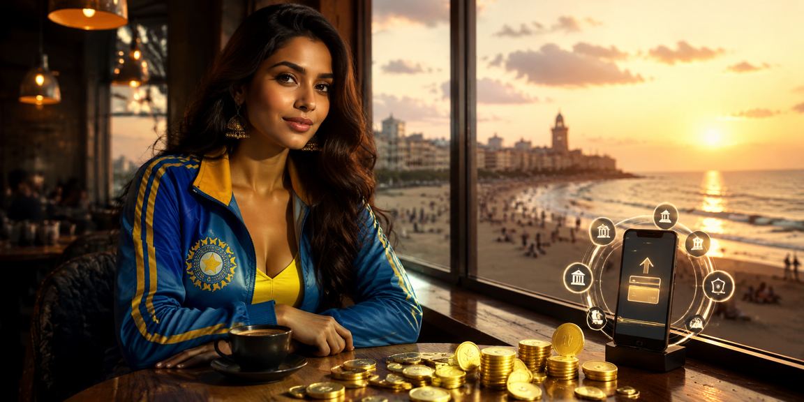 Chennai cityscape with cricket betting theme